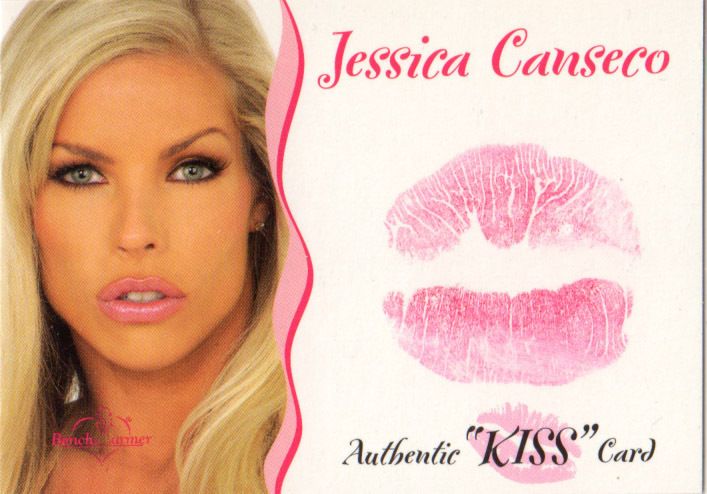 2003 Benchwarmer Series Authentic Kiss Card Jessica Canseco