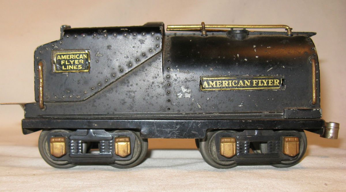 PREWAR AMERICAN FLYER STEAM LOCOMOTIVE COAL TENDER IN C 5 GOOD