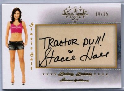 STACIE HALL BENCHWARMER DAIZY DUKEZ #d 16/25 INSCRIPTIONS AUTO