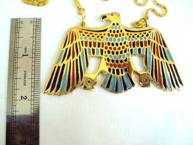 Egyptian Jewelry Pectoral Necklace XX Large Solid Brass