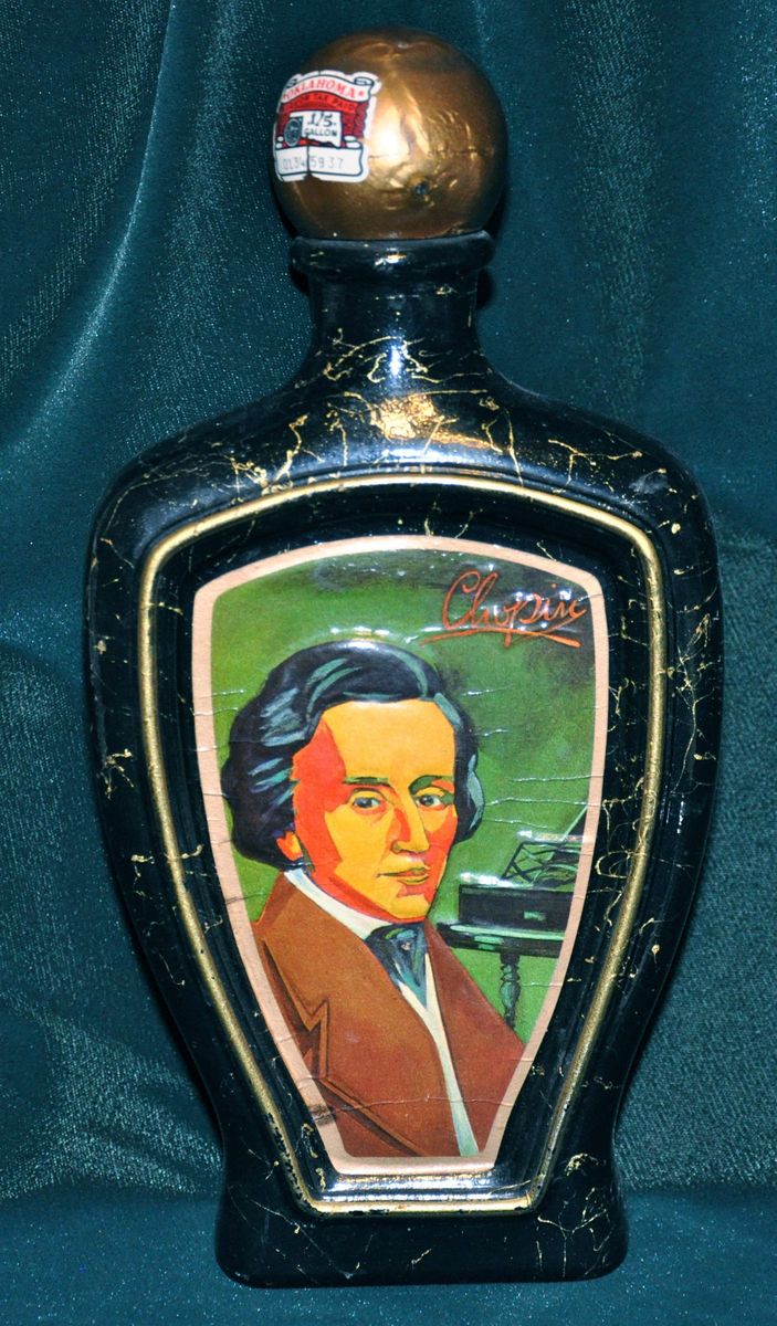 JIM BEAM CLASSICAL COMPOSER DECANTER FREDERIC FRANCOIS CHOPIN ARTIST E