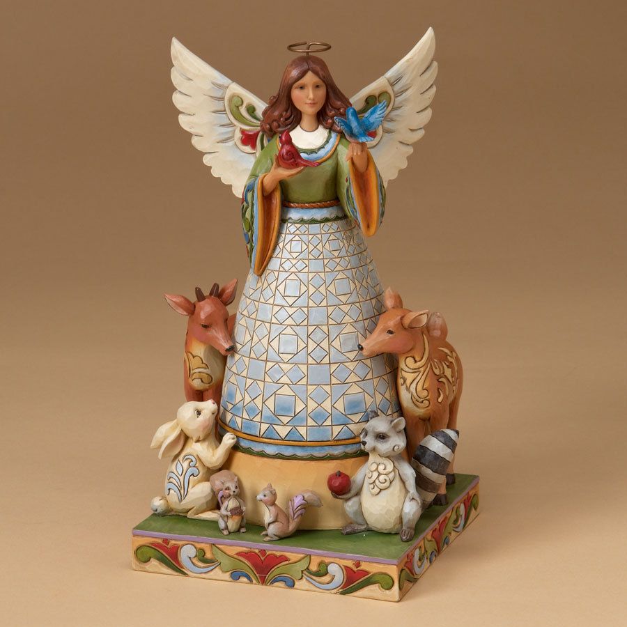 Jim Shore Angel w Woodland Animals Woodland Wonders 4024791