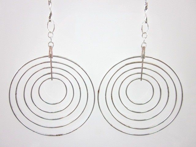 New Ashley Stewart Descending Hoops Earrings Jill Zarin