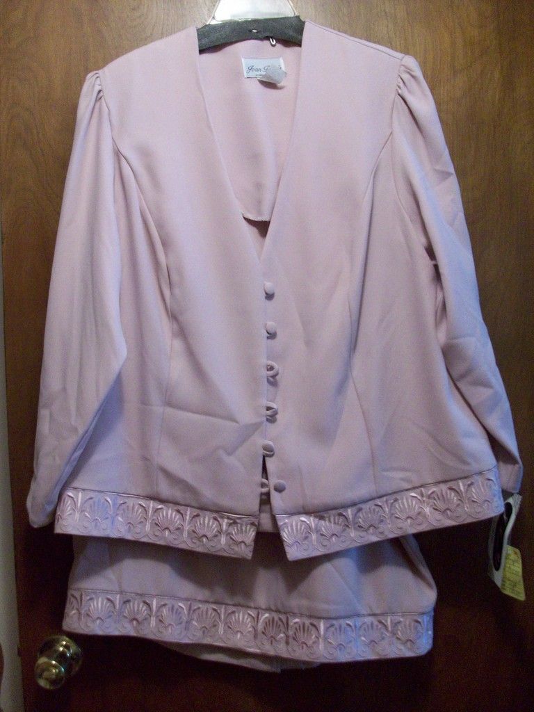 Joan Davis for Jo Hanna York Dusty Rose Jacket Skirt 18W NWT