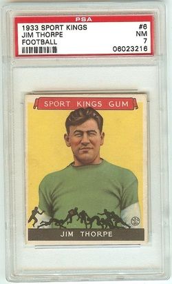 1933 Sport Kings 6 Jim Thorpe Football PSA 7