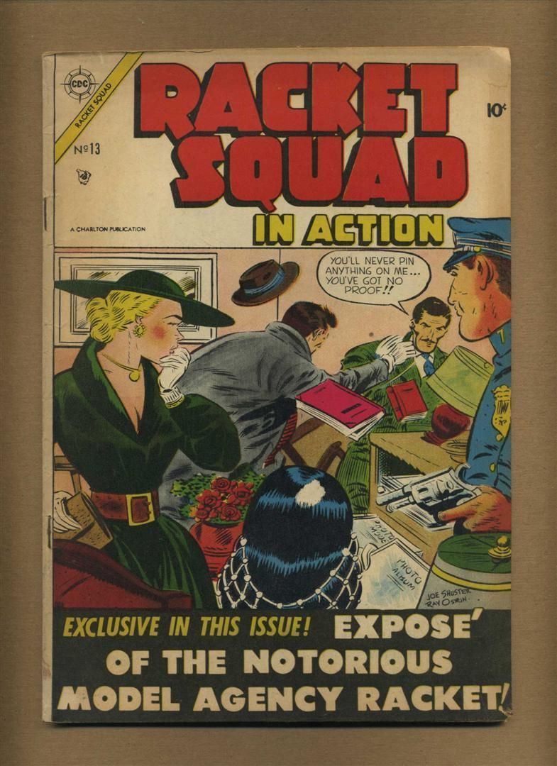 Racket Squad in Action 13 strict VG Joe Shuster Nice