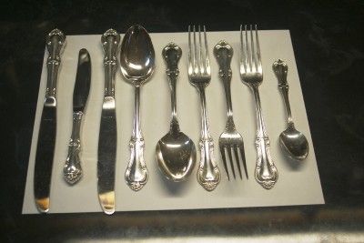 pc JOAN OF ARC Intl Sterling Silver Flatware   No Mono 446 Grams