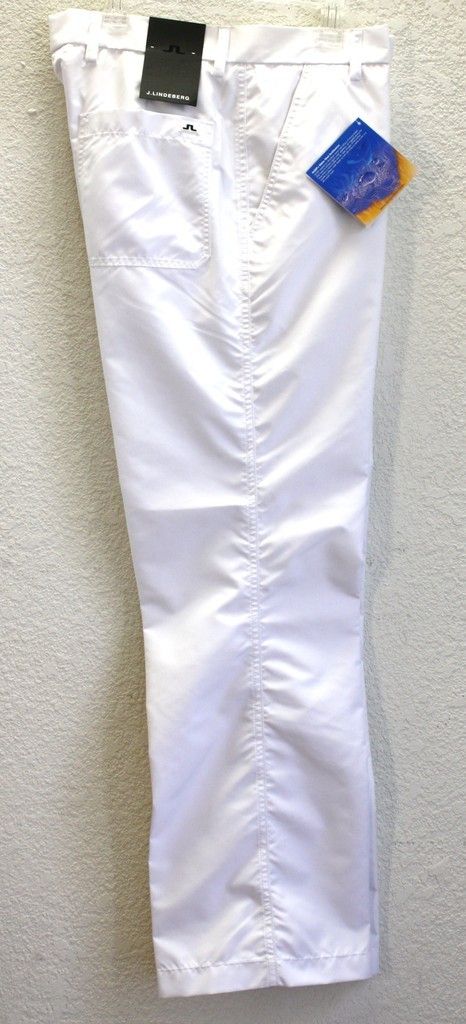 New Fall 2012 J Lindeberg Golf JL Troon Pants White 33 30