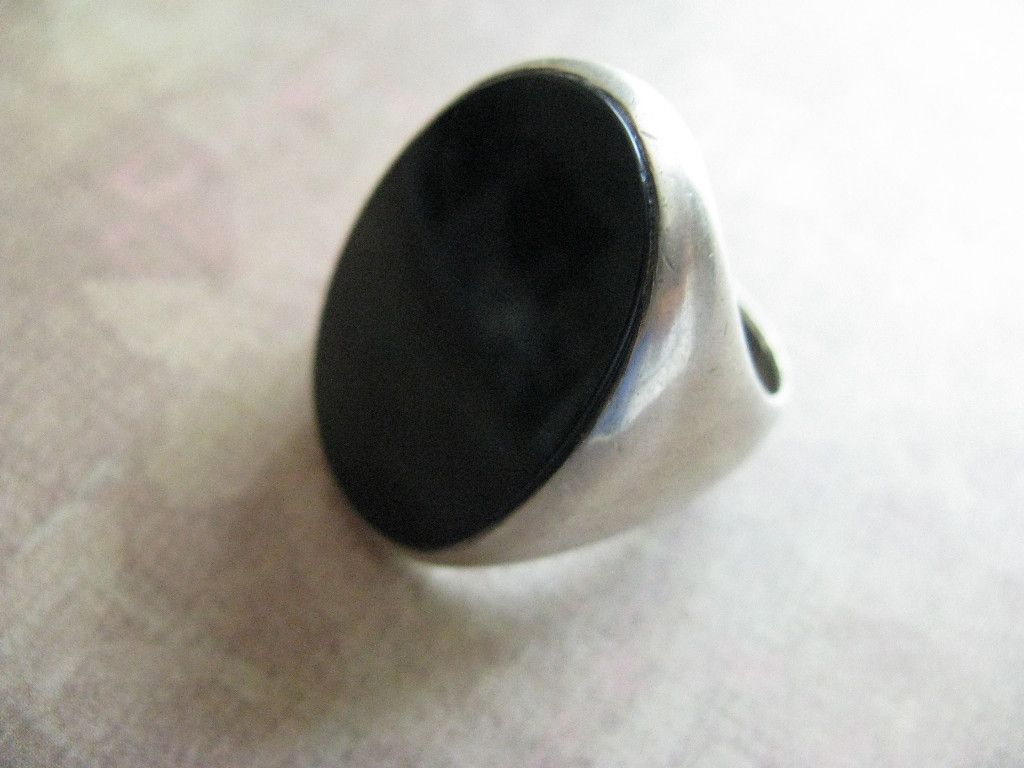 Joachim sPaliu Large Spanish Modernist Stone Ring