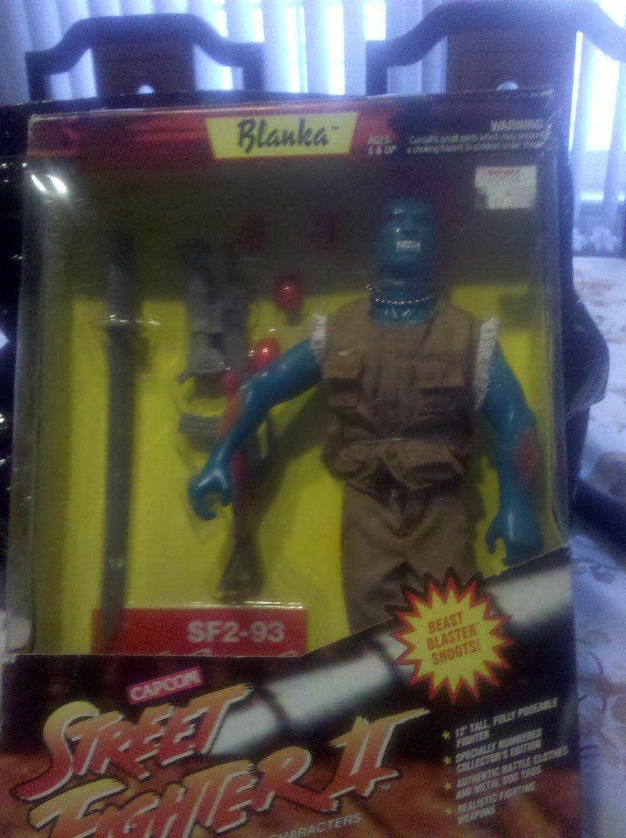 Gi Joe Blanka Street Fighter w Shooter New in Box