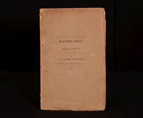 1822 Halidon Hill A Dramatic by Sir Walter Scott Paper Wraps First