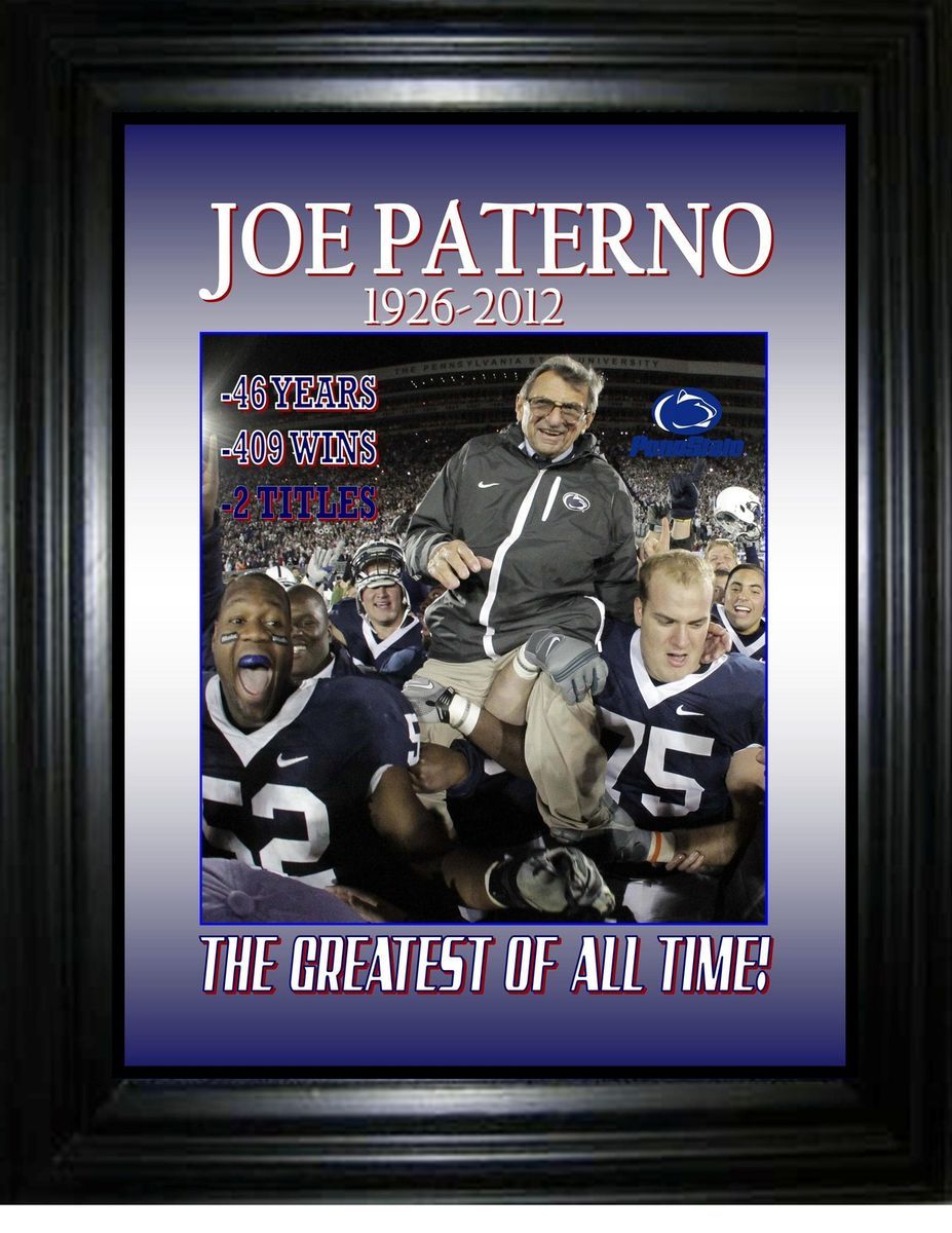 Joe Paterno Penn State Nittany Lions Framed Picture New