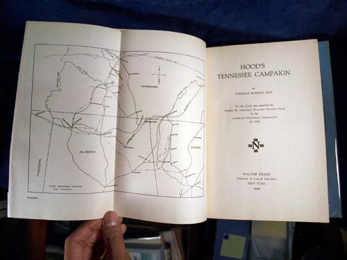 General John Bell Hood Tennessee Campaign First Edition Civil War