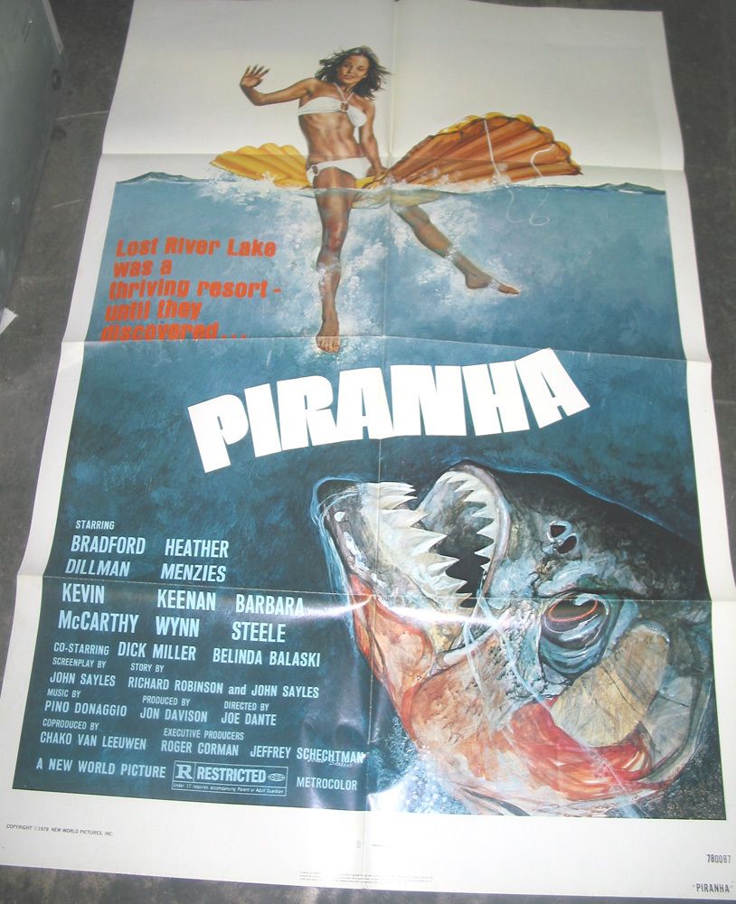 Piranha Original U s One Sheet Movie Poster Joe Dante
