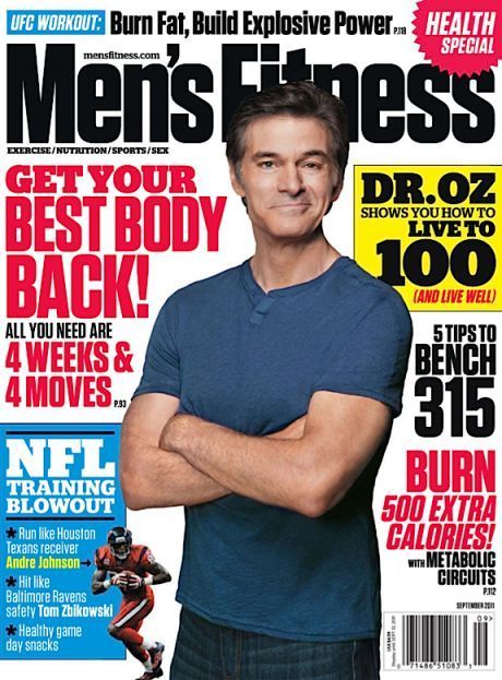 Dr Mehmet oz Joel McHale September 2011 Mens Fitness New Still SEALED