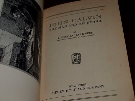 John Calvin 1st Edition Man Ethics Reformation HCwDJ