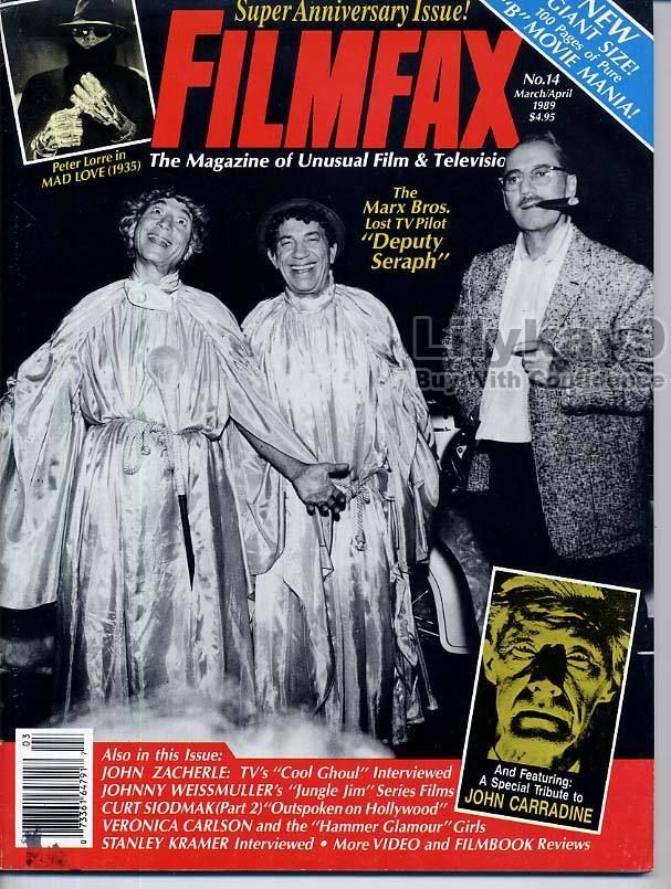 FILMFAX 14 MARX BROTHERS John Carradine ZACHERLE Hammer Films Babes