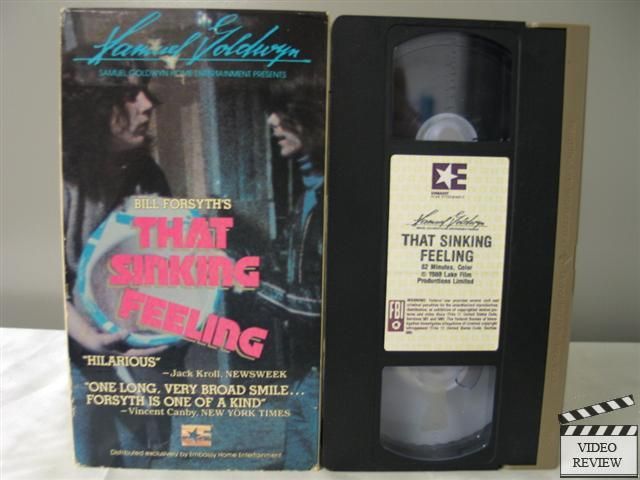  Sinking Feeling VHS Robert Buchanan, John Hughes, Billly Greenlees