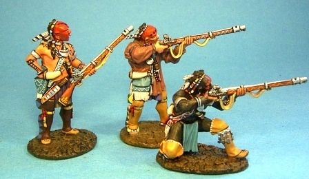 John Jenkins WIM 04 Woodland Indians with Muskets Skirmishing Set 3 RETIRED  