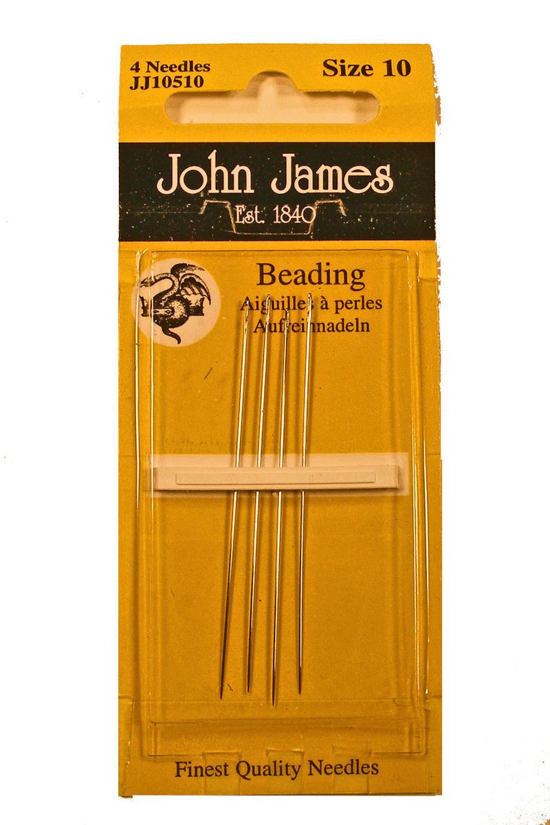 John James Sewing Beading Needles Size 10 12 or 13 You Choose  