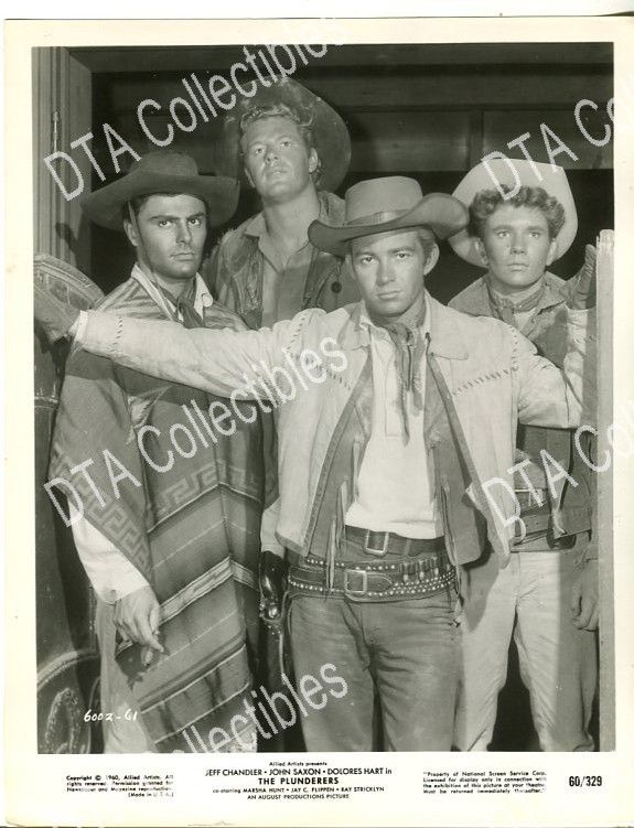 THE PLUNDERERS 1960 8X10 STILL WESTERN JOHN SAXON RAY STRICKLYN vg  