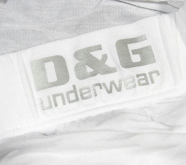 Dolce Gabbana "Active Body" Mens Logo Mini Boxer Modal D G White Silber  