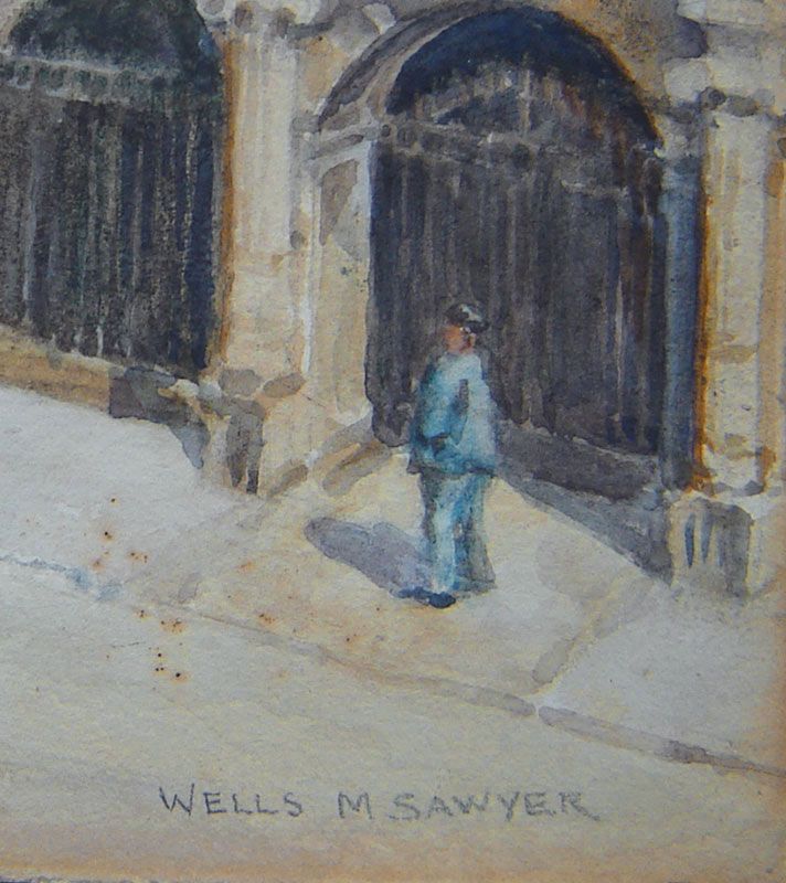 Wells Sawyer Palacio Revillagigedo Spain 1930 Painting  