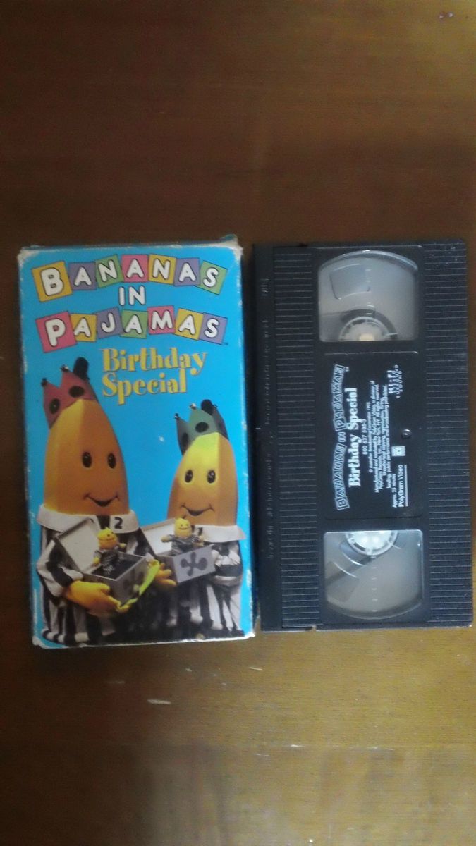 1995 BANANAS IN PAJAMAS VHS VIDEO BIRTHDAY SPECIAL TV SHOW GC  