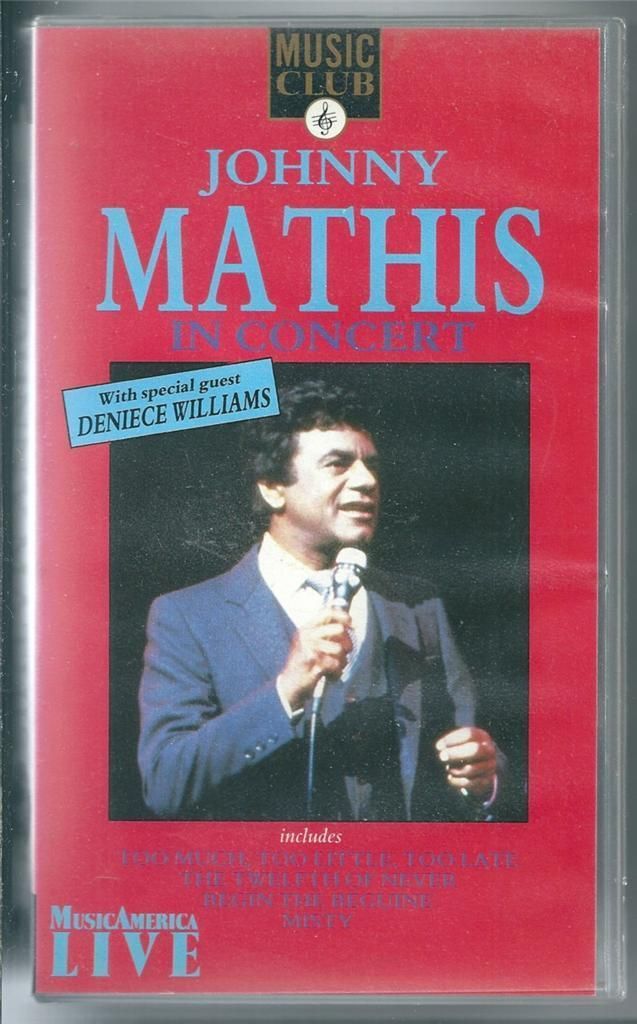 Johnny Mathis in Concert Music VHS Video PAL  