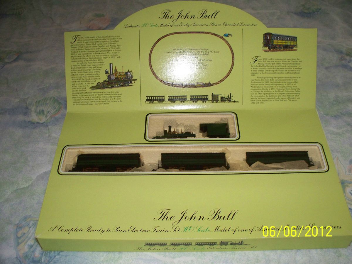 Bachmann John Bull HO Scale 40 140 Full Electric Train Set Never Run  