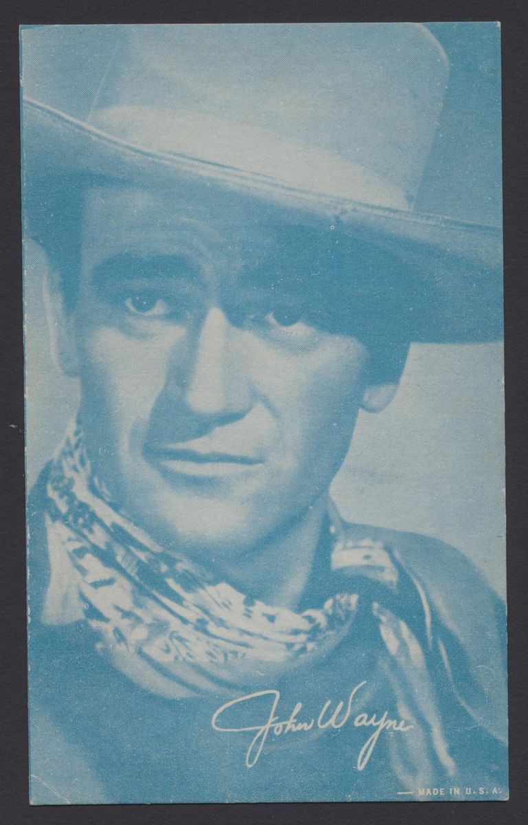 John Wayne Exhibit Arcade card  