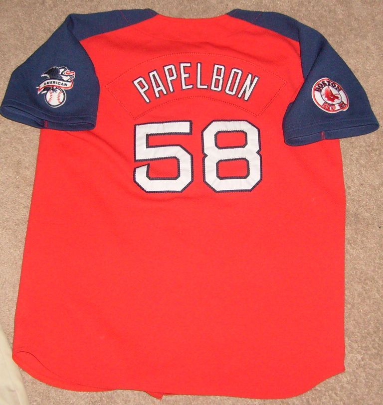 Jonathan Papelbon Boston Red Sox Jersey Shirt SEWN PATCH Youth Kids XL NIKE  