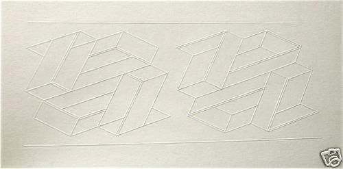 Josef Albers RARE Set of 8 Embossed Prints 1969  