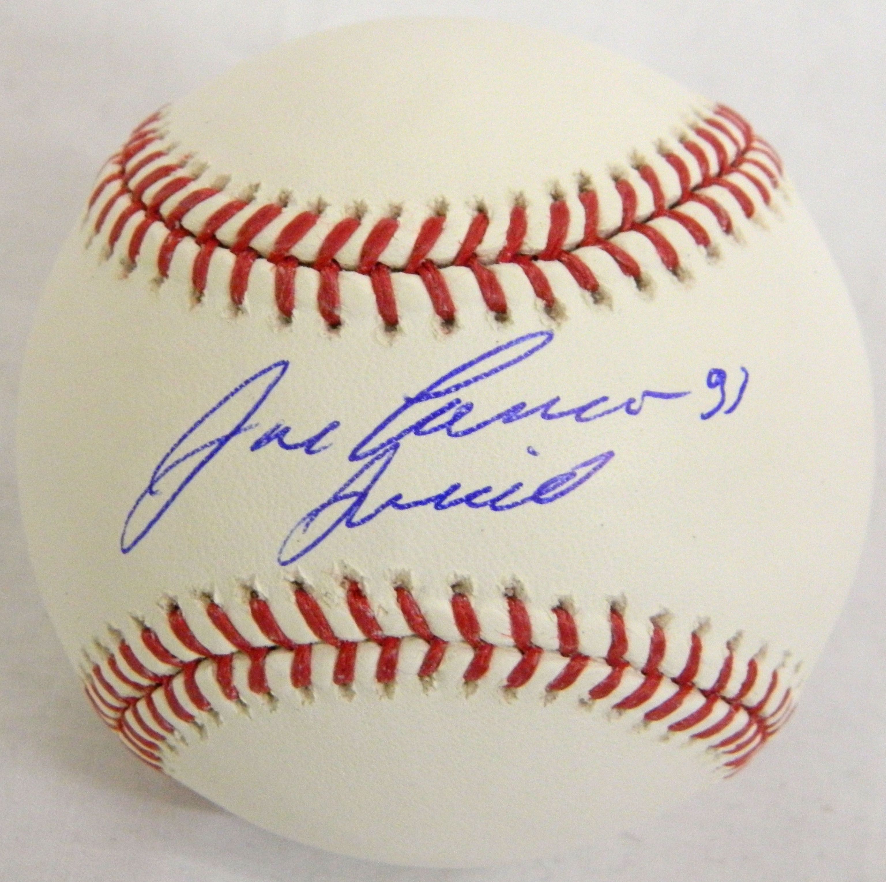 As JOSE CANSECO Signed Official MLB Baseball w Juiced SCHWARTZ  