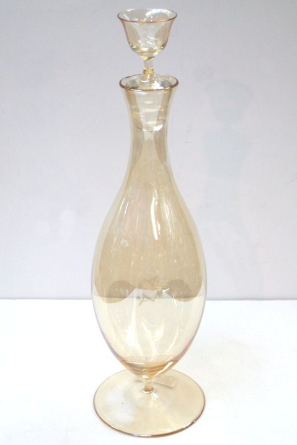 Josef Hoffmann Lobmeyr Patrician Muslin Glass Decanter C1917  