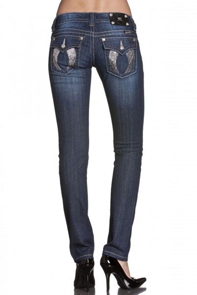 Miss Me JP5082S20 Hidden Glamorous Wing Skinny Leg Lowrise Stretch Jeans  