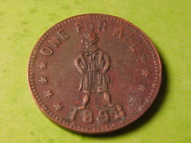 OLD 1 CENT TOKEN JOURNAL JUNIOR REPUBLIC LITCHFIELD CT  