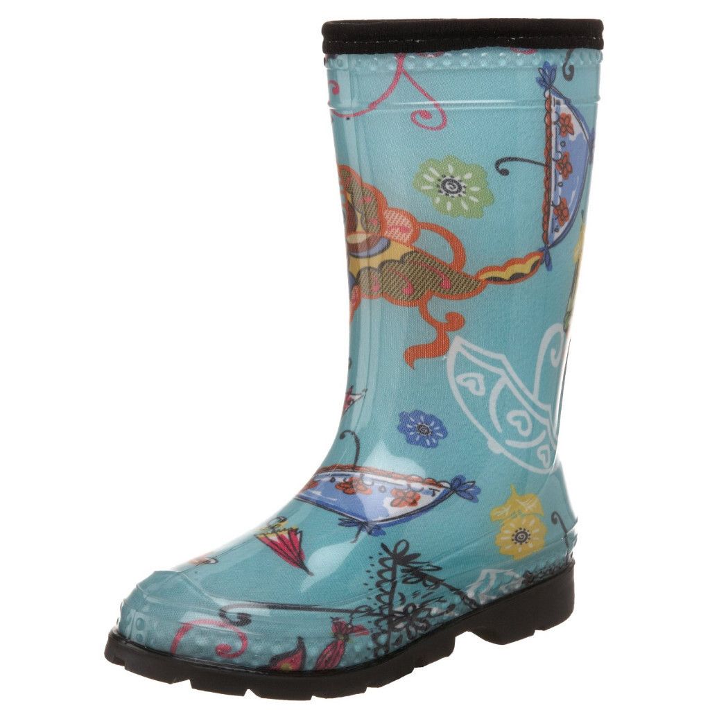 Kamik Carnival Turquoise Rain Boots Various Kids Sizes