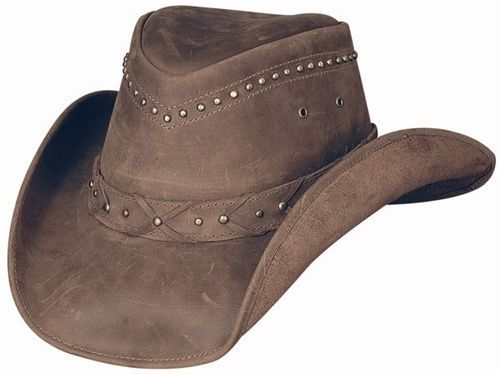 Bullhide Burnt Dust Brown Leather Hat