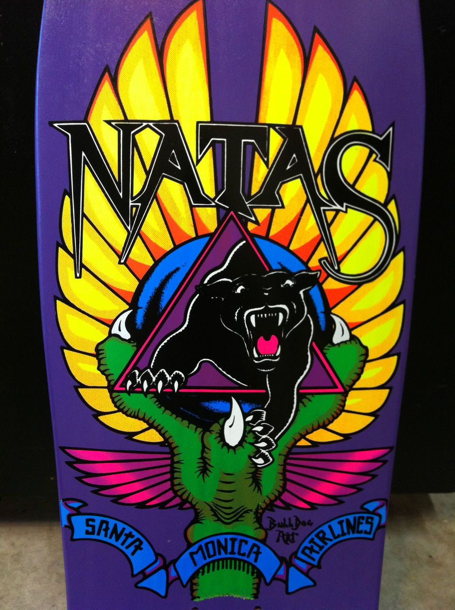 Natas Kaupas SMA Bulldog Art Skateboard RARE New Old Vintage Dogtown