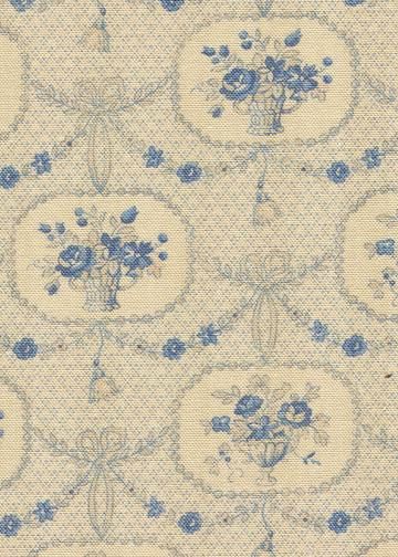 Kaufmann Rose Cameo Chambray Floral Drapery Fabric