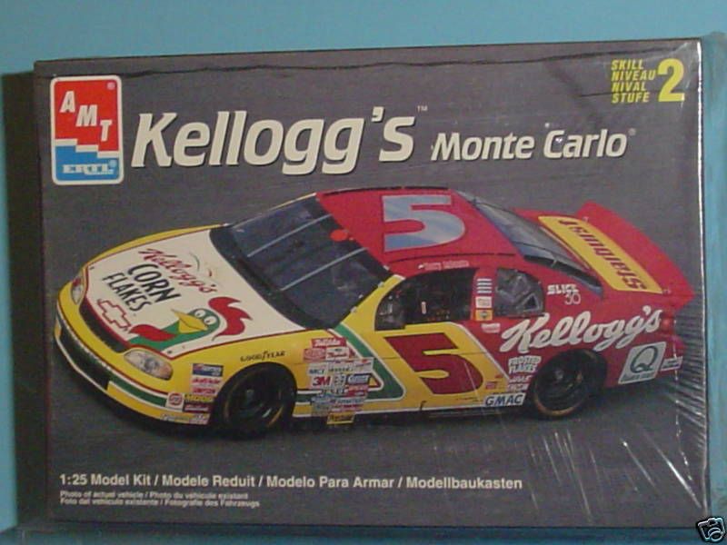 1998 Chevy Monte Carlo Kelloggs NASCAR Kit 1 25 by AMT