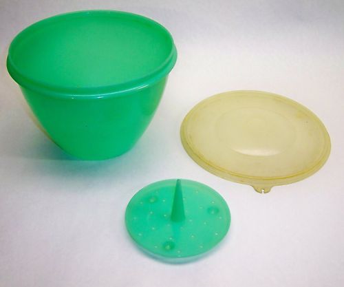 Vtg Tupperware Crisp It Salad Lettuce Keeper Set 1960s