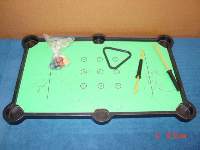 Vintage Game Magnetel Mattel Pool Table Kids Billiard