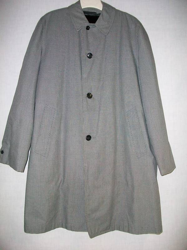 Mens Harbor Master Trench Coat Sz 40 L Killarney Cloth