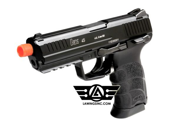 KWA H K HK45 NS2 Blowback Gas Pistol GBB Airsoft Gun with 45 days KWA