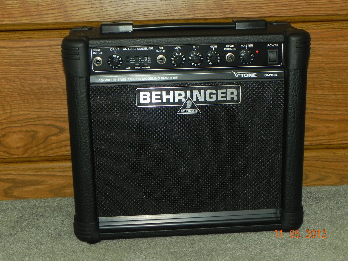 BEHRINGER V TONE GM 108 15W MODELING GUITAR COMBO AM PRACTICE