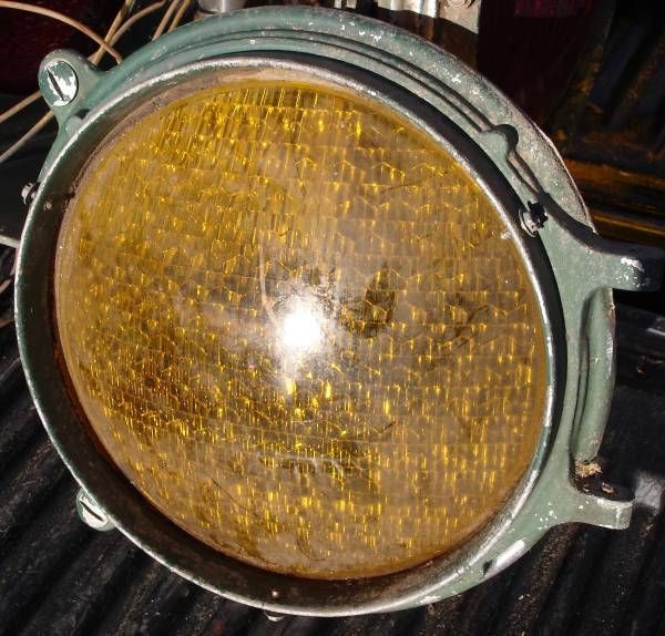 Kopp 8 3 8 Amber Traffic Signal Lens with Bezel