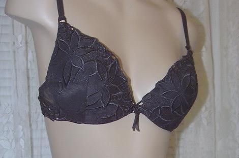 NWT 255 La Perla GIGLIO LILY PUSH UP Bra 34B SENSUAL BLACK CLEARANCE