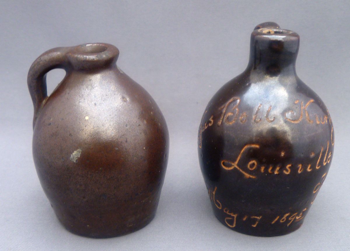 Kalfus Bell Kurtz May 17 1895 Louisville KY Miniature Whiskey Sample